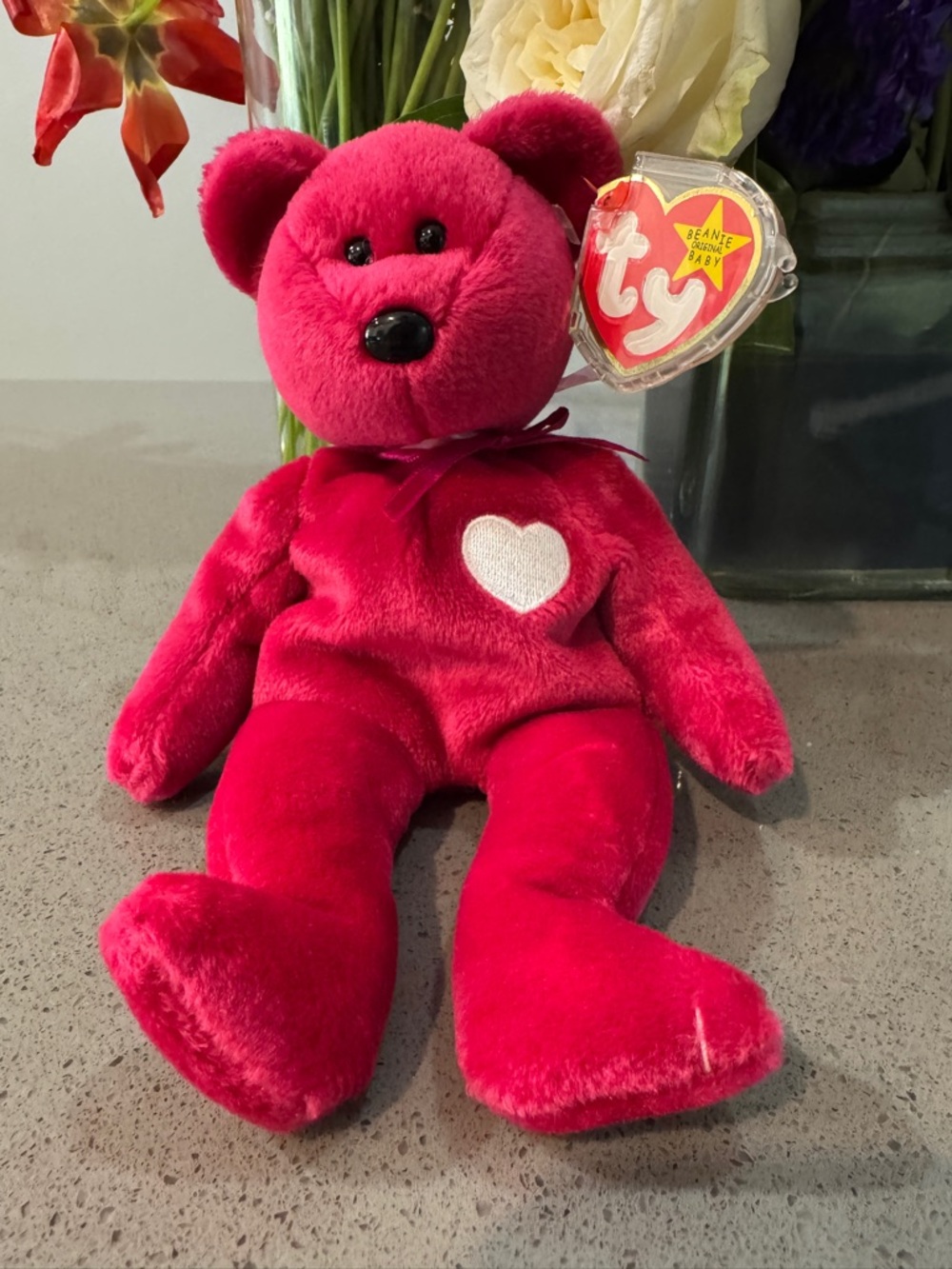 Ty Beanie Baby Plush “Valentina” RARE - Tag Errors - Authentic